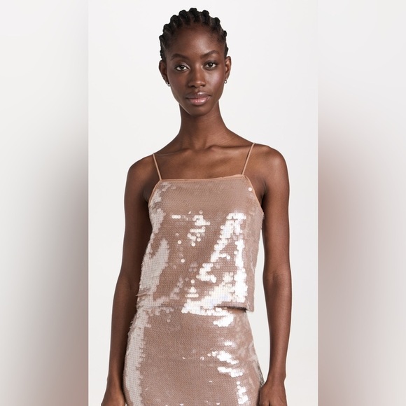 NWT Madewell Fallen Timber Sequin Square-Neck Cami Size Medium - Picture 11 of 15